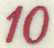 Number 10 Butterfly Clock Icon 6 1/2"