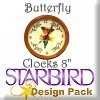 Butterfly Clocks 8" Design Pack