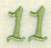 Number 11 Flower Clock Icon 6 1/2"