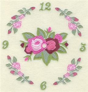 Flower & Flower Clock 8"