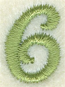 Number 6 Flower Clock Icon 8"