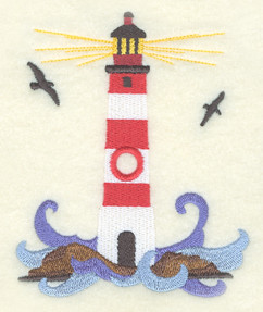 Lighthouse Clock Icon 6.5"