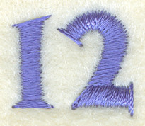 Number 12 Lighthouse Clock Icon 6.5"