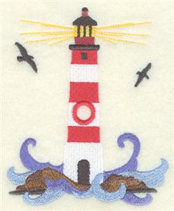 Lighthouse Clock Icon 8"