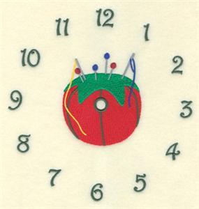 Numbered Sewing Clock 6.5"