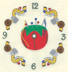 Thimble Sewing Clock 6.5"