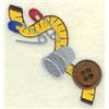 Measuring Tape Sewing Clock Icon 6.5"