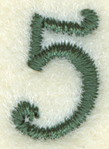 Number 5 Sewing Clock Icon 6.5"