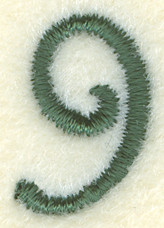 Number 9 Sewing Clock Icon 6.5"