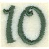 Number 10 Sewing Clock Icon 6.5"