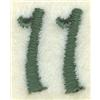 Number 11 Sewing Clock Icon 6.5"