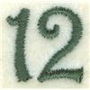 Number 12 Sewing Clock Icon 6.5"