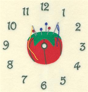 Numbered Sewing Clock 8"