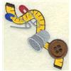 Measuring Tape Sewing Clock Icon 8"