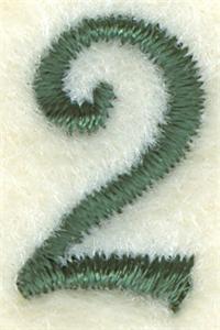 Number 2 Sewing Clock Icon 8"