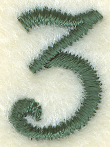 Number 3 Sewing Clock Icon 8"