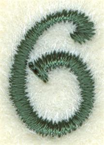 Number 6 Sewing Clock Icon 8"