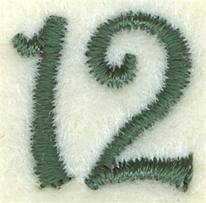 Number 12 Sewing Clock Icon 8"
