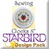 Sewing Clocks 8" Design Pack
