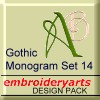 Gothic Monogram Set 14