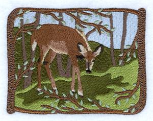 Woodland Deer Scene