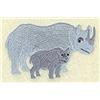 Rhinoceros Mom and Baby