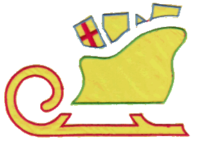 Sled with presents
