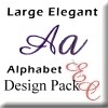 Image of Large Elegant Alphabet