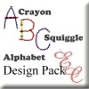 Crayon Squiggle Alphabet