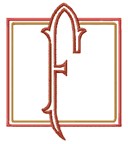 Romanesque 7 Letter F, Larger