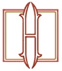 Romanesque 7 Letter H, Larger