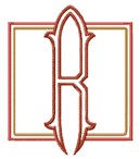 Romanesque 7 Letter R, Larger