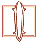 Romanesque 7 Letter V, Larger