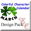 Colorful Character Calendar