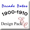Image of Decade Dates for Fashion Quilt Set