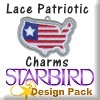 Lace Patriotic Charms Design Pack