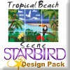 Tropical Beach Scene Design Pack