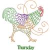Rooster, Days of the Week 4