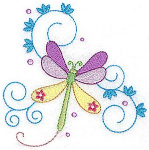 Dragonfly with swirls small