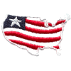 Flag Inside America, no stripe