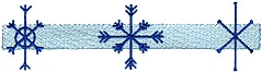 3 Snowflakes/Bar