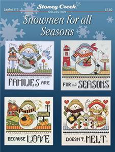 Snowmen For All Seasons Cross Stitch Pattern