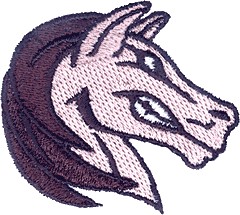 Mustang Head Mascot