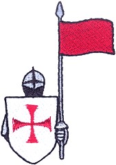 Knight/Flag Mascot