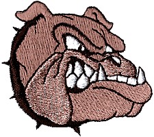 Bulldog Head Mascot
