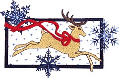 Deer/Winter/Seasonal Applique