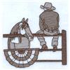 Rodeo Cowboy & Horse