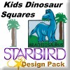 Kids' Dinosaur Squares Design Pack