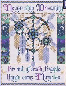 Never Stop Dreaming Cross Stitch Pattern