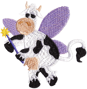 Dairy Fairy Embroidery Design by Cactus Punch